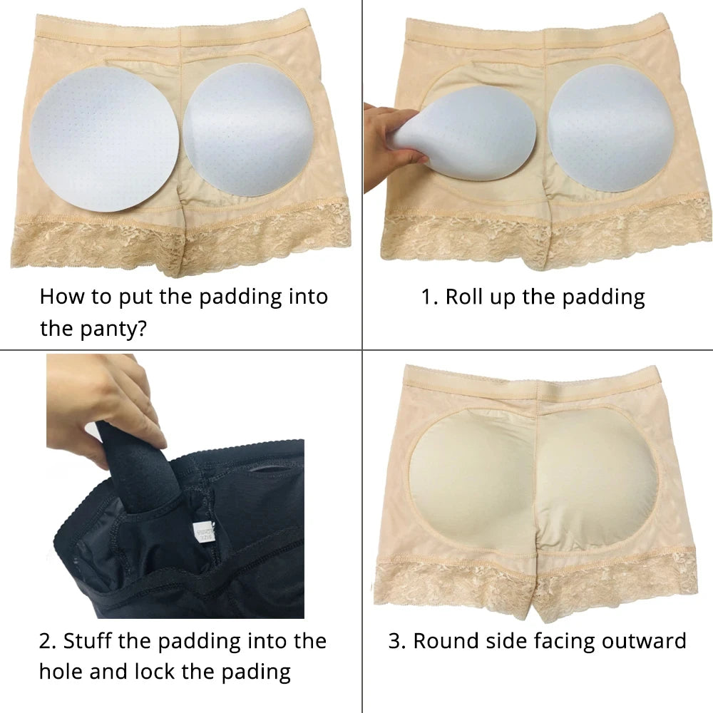 Butt Lifter Padded Underwear - High Waist Tummy Control