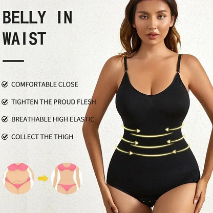 Seamless Shaping Shapewear Bodysuit - Tummy Control Butt Lifting Slimmer Body Shaper