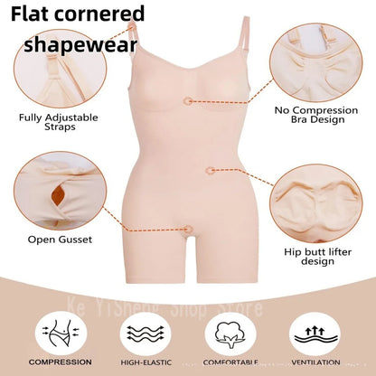One-piece Women's Shapewear - Hip Lift Elastic Corset Body Piece