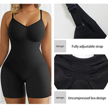 Bodysuit for Tummy Control - Seamless High Waist Flat Belly Shapewear