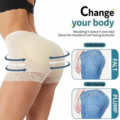Butt Lifter Padded Underwear - High Waist Tummy Control