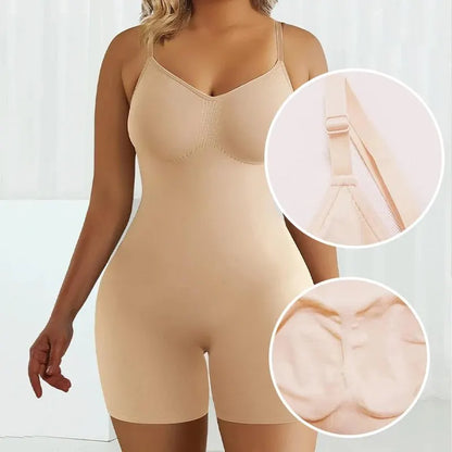 Bodysuit for Tummy Control - Seamless High Waist Flat Belly Shapewear